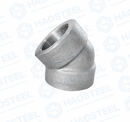 DN6 Stainless Steel Threaded Forged Socket Elbow Sch5 201 Grade