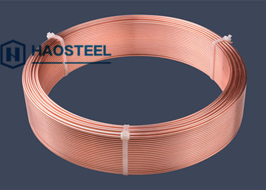 Length 1-12m Copper And Aluminum Pancake Air Conditioner Copper Tube Corrosion Resistance