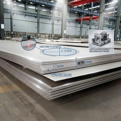 Cold Rolled 304 Stainless Steel Plate 2B Finish 0.1mm-0.8mm Ultra-Thin Precision ±0.01mm for Electronic Components