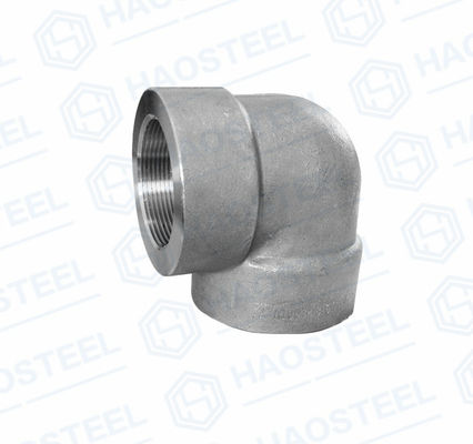 DN6 Stainless Steel Threaded Forged Socket Elbow Sch5 201 Grade